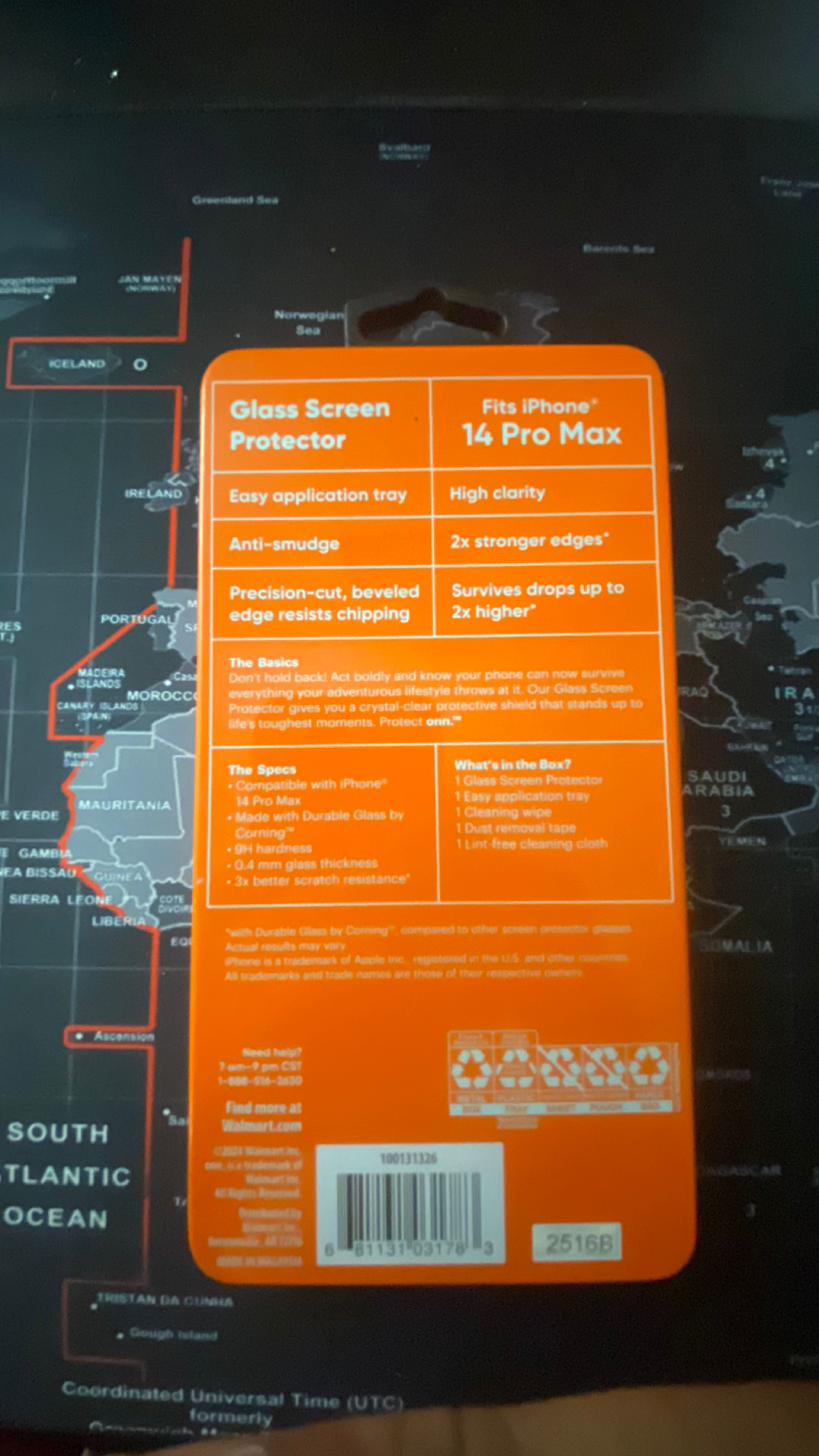 Onn Clear Glass Screen Protector for iPhone - Image 2