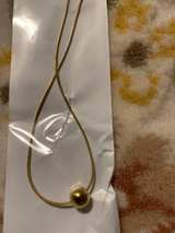 Gold Plated Bow Necklace Choker - Image 2