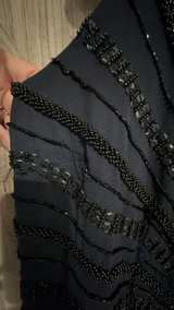 Adrianna Papell One-Shoulder Beaded Gown size 14 - Image 4
