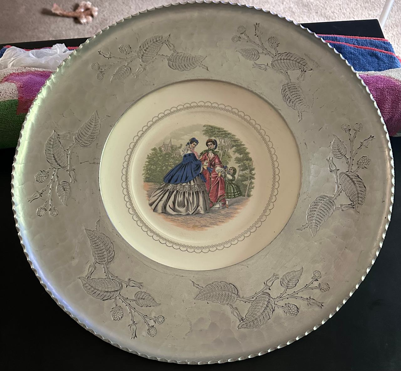 Farberware Hammered Aluminum Victorian Platter
