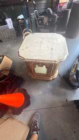 Vintage Octagonal Mirrored End Table - Image 4