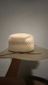 Stetson 10X Vented Straw Hat Natural Shantung - Image 5