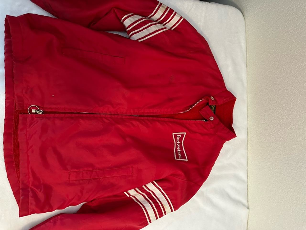 Budweiser Vintage Red Windbreaker Jacket