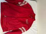 Budweiser Vintage Red Windbreaker Jacket - Image 1