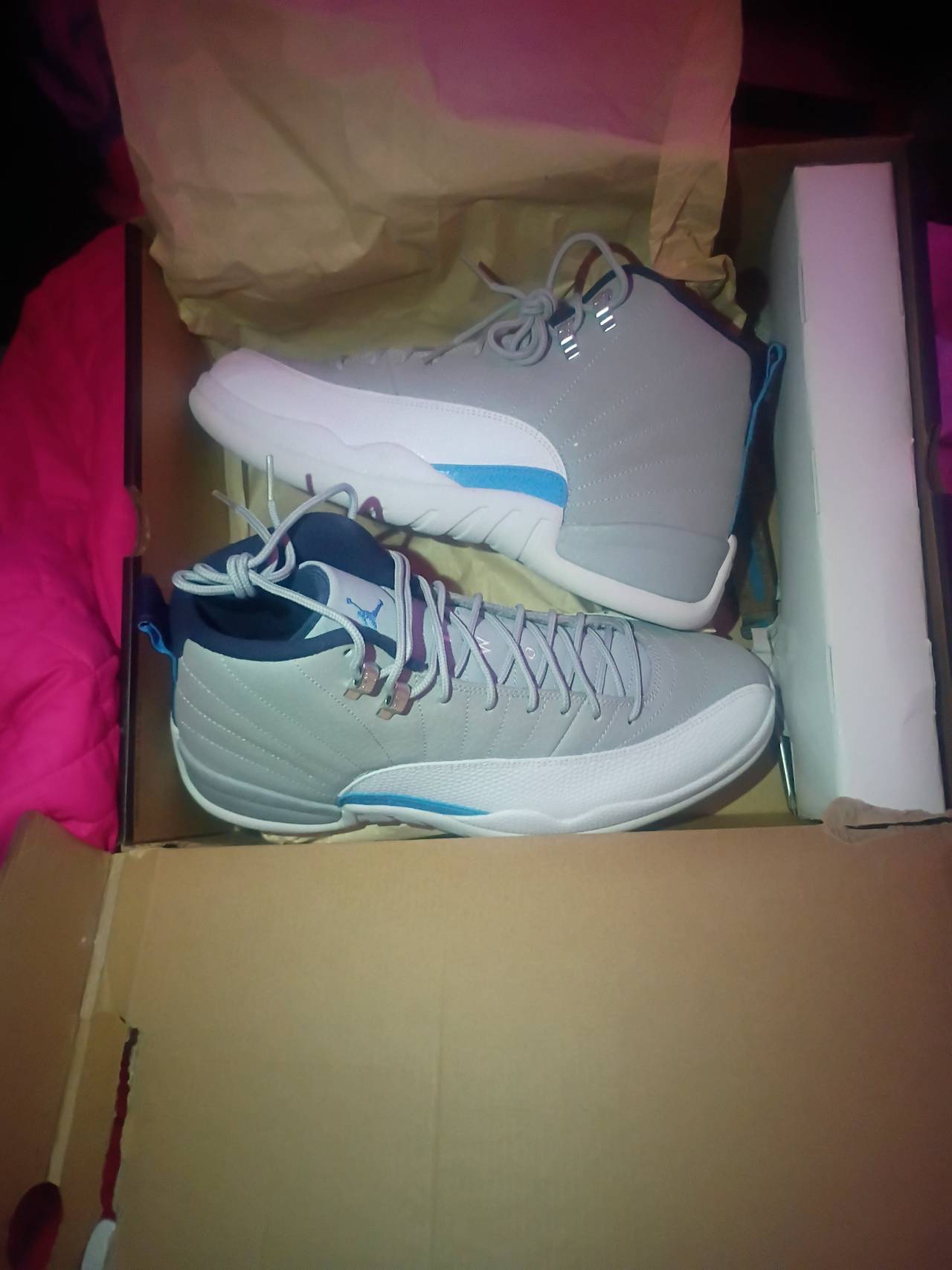 Air Jordan 12 Retro Wolf Grey University Blue