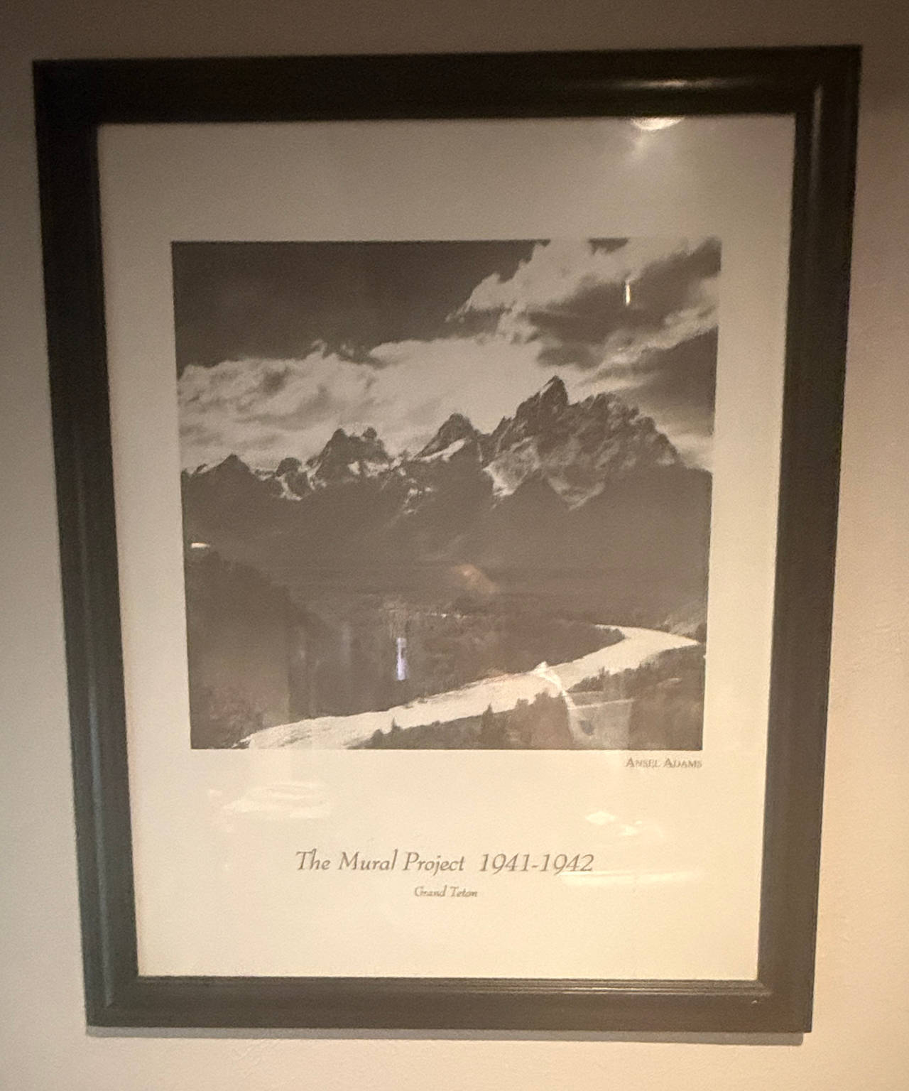 Ansel Adams The Mural Project Grand Teton Framed Poster