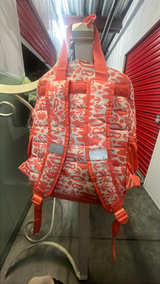 Cat & Jack Kids' Dinosaur Print Backpack Orange/White - Image 3