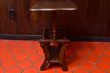 Vintage Solid Wood Magazine Rack Side Table - Image 4
