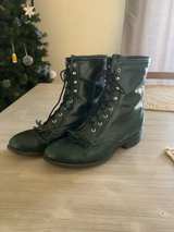 Laredo Women's Kiltie Logger Boots Dark Emerald Green 8 1/2M - Image 1