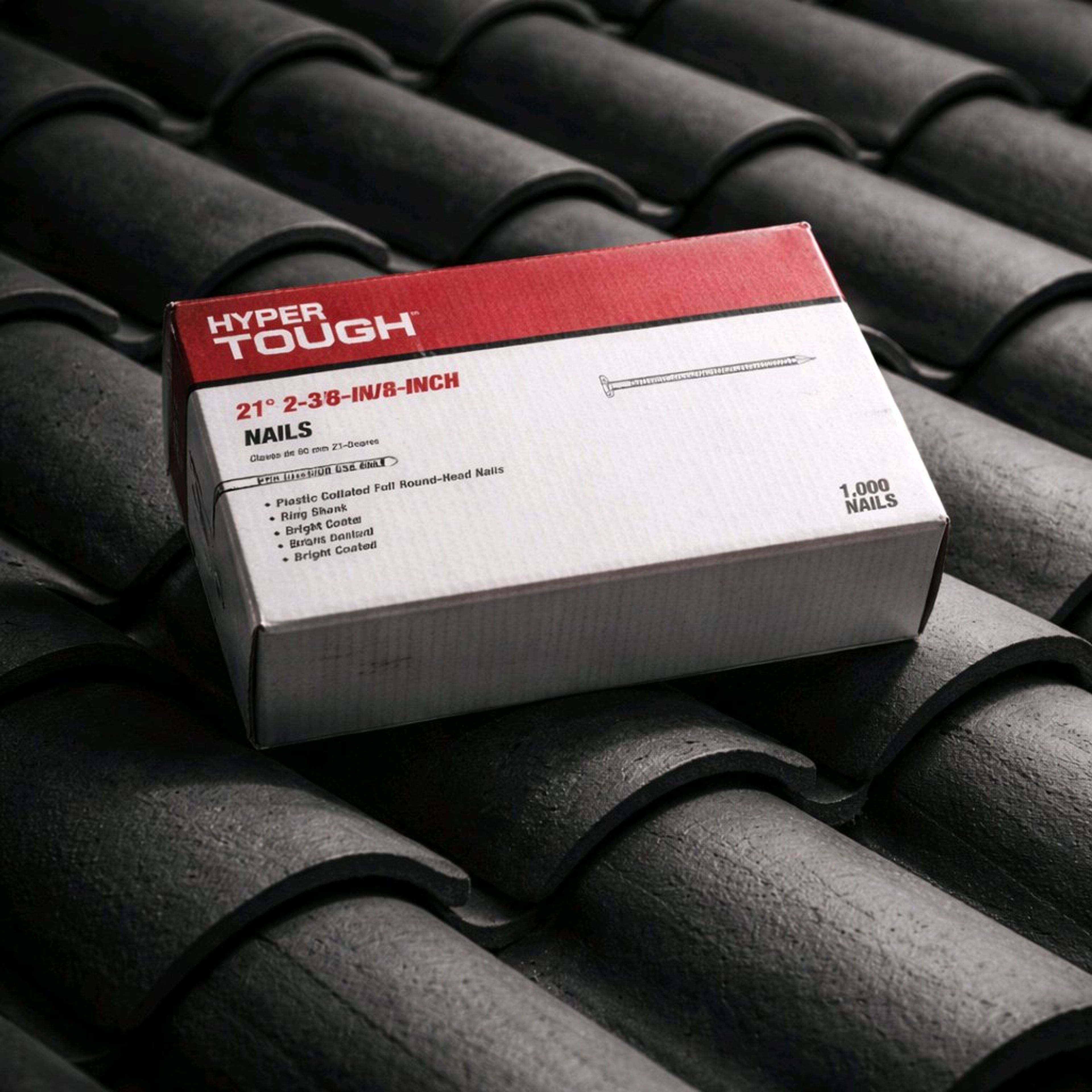 Hyper Tough 21-Degree 2-3/8-Inch Framing Nails, 1,000-Count - Image 2