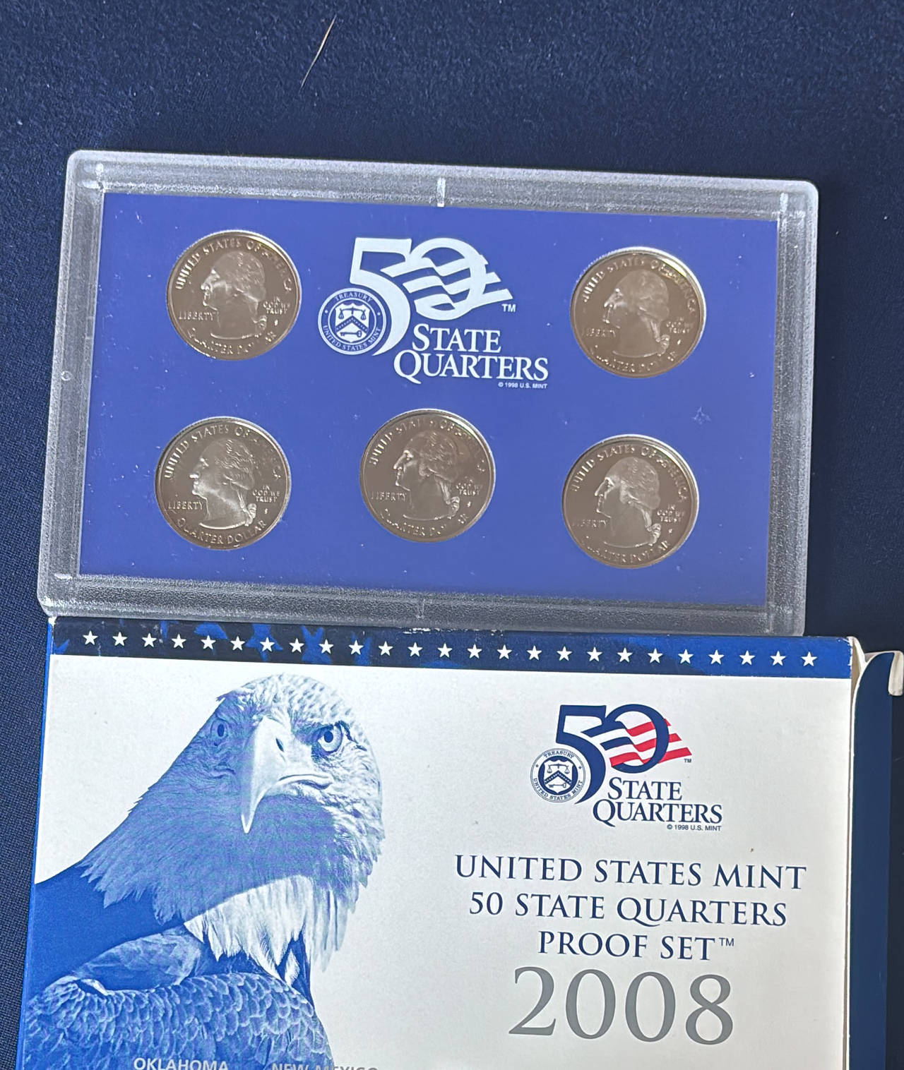 2008 United States Mint 50 State Quarters Proof Set