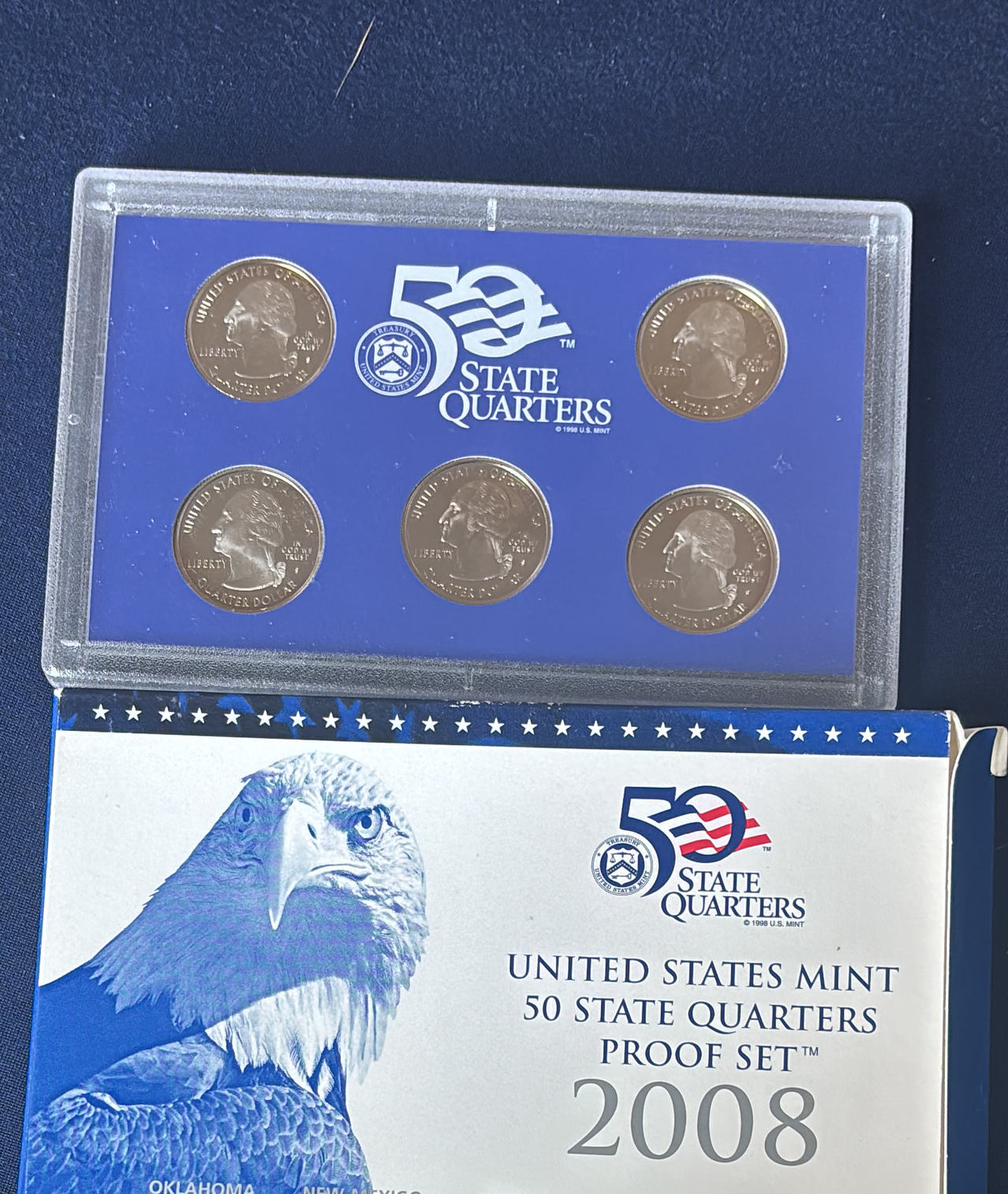 2008 United States Mint 50 State Quarters Proof Set