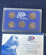 2008 United States Mint 50 State Quarters Proof Set - Image 1
