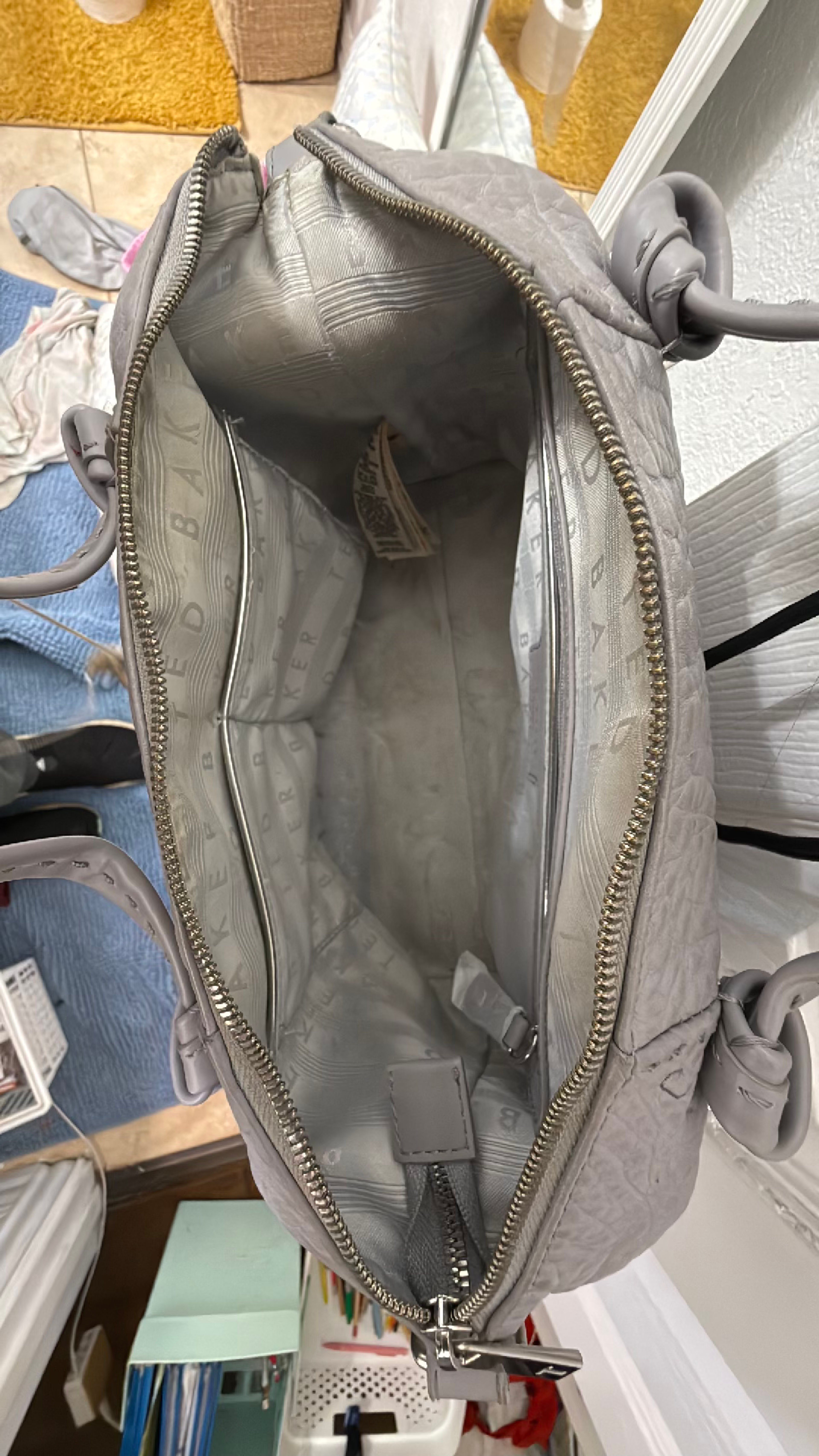 Ted Baker Olmia Knotted Handle Small Tote Bag Taupe - Image 3