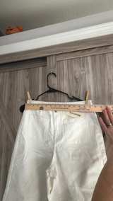 NWT Luvamia White Wide Leg Raw Hem Jeans Medium - Image 3