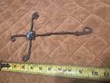 Navajo Turquoise Wire-Wrapped Cross Pendant - Image 2