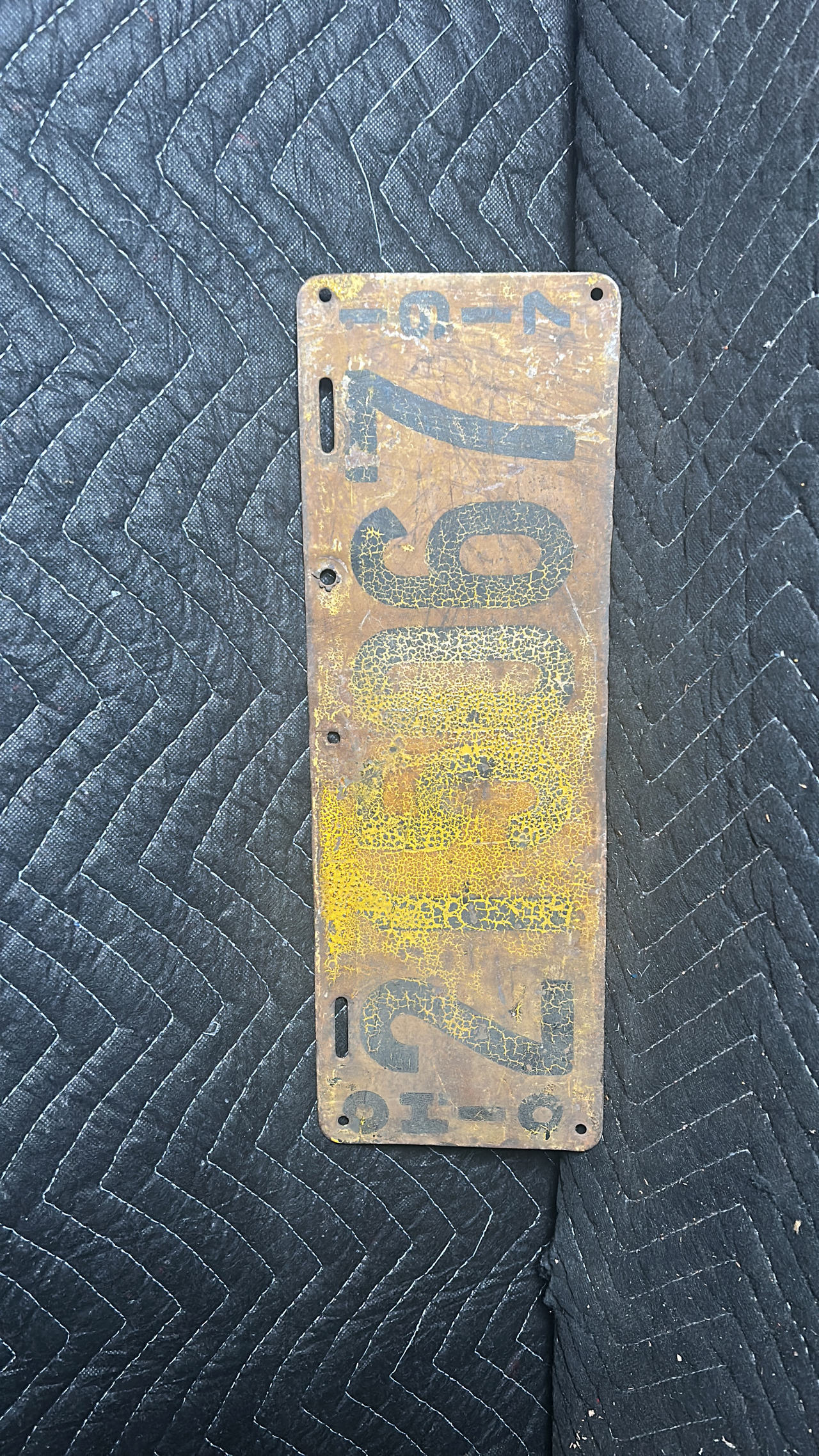 1917 Ohio License Plate