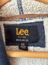 LEE REGULAR FIT XXL Sherpa Hoodie Gray Large - Image 2