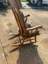 Vintage Style Wooden Rocking Chair - Image 2