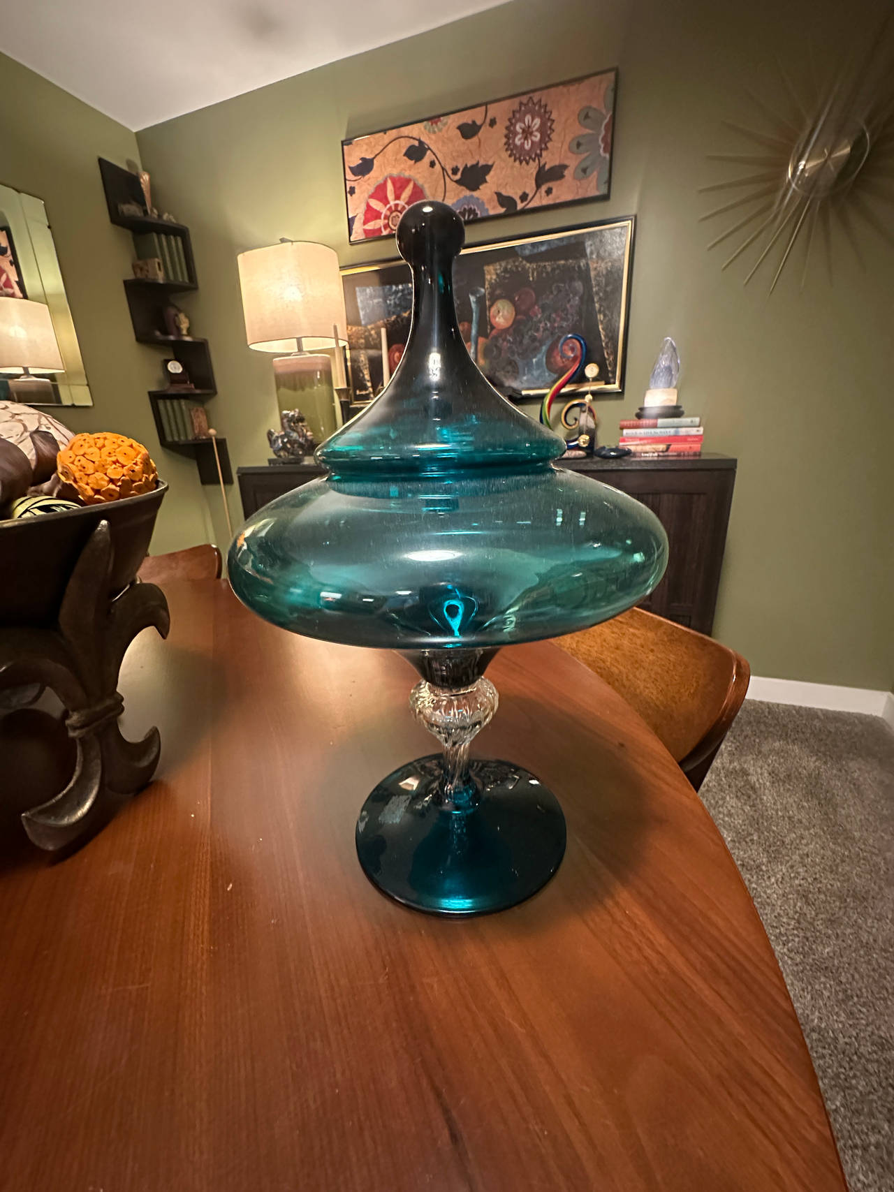 Empoli Glass Apothecary Jar