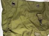 Vintage U.S. Military Duffel Bag Canvas Army Bag Named CARAMANICA Olive Drab - Image 3