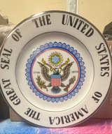 1976 Bicentennial Great Seal of the United States eagle Commemorative Plate - Image 1