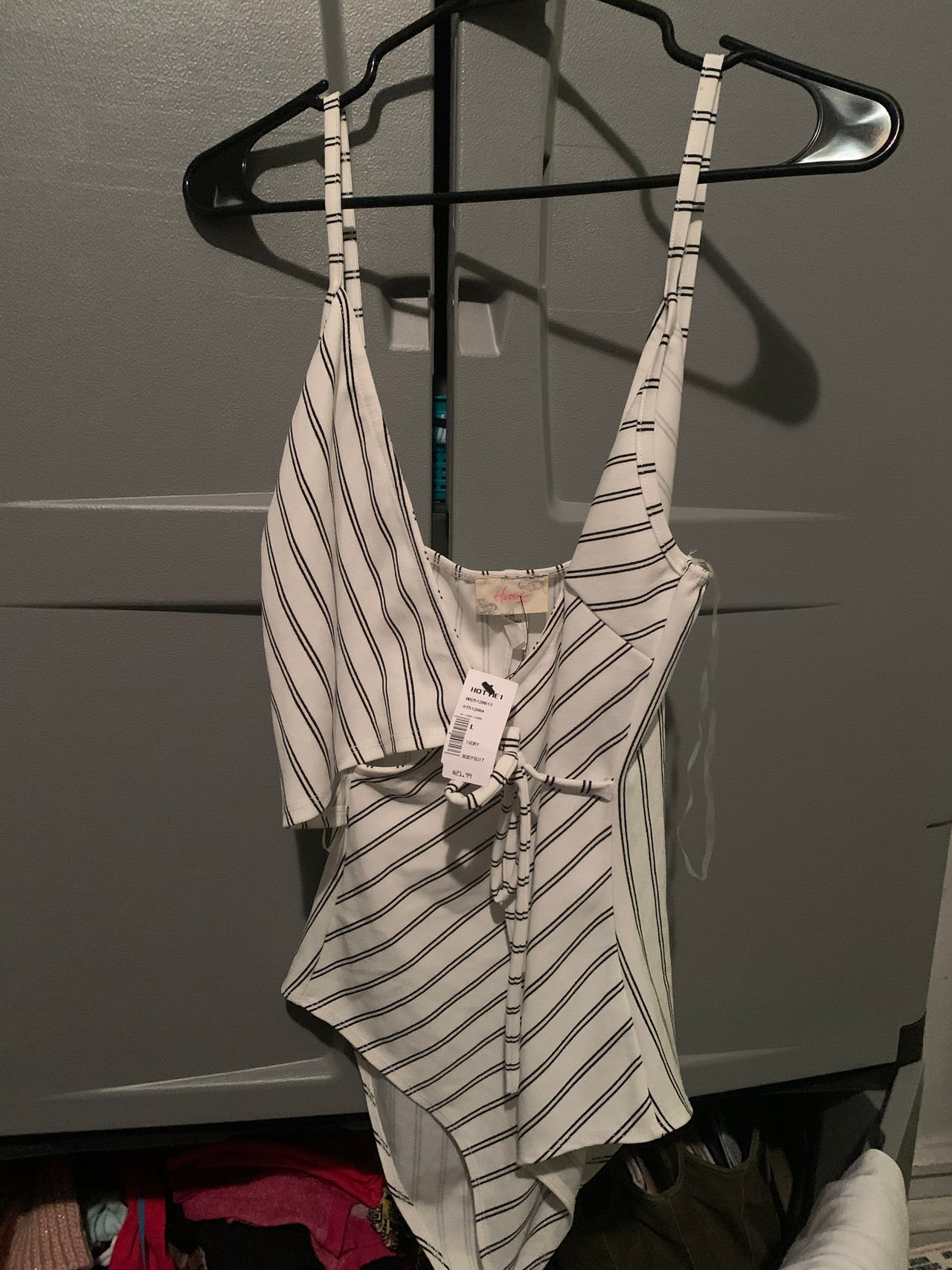 Striped One-Piece Swimsuit