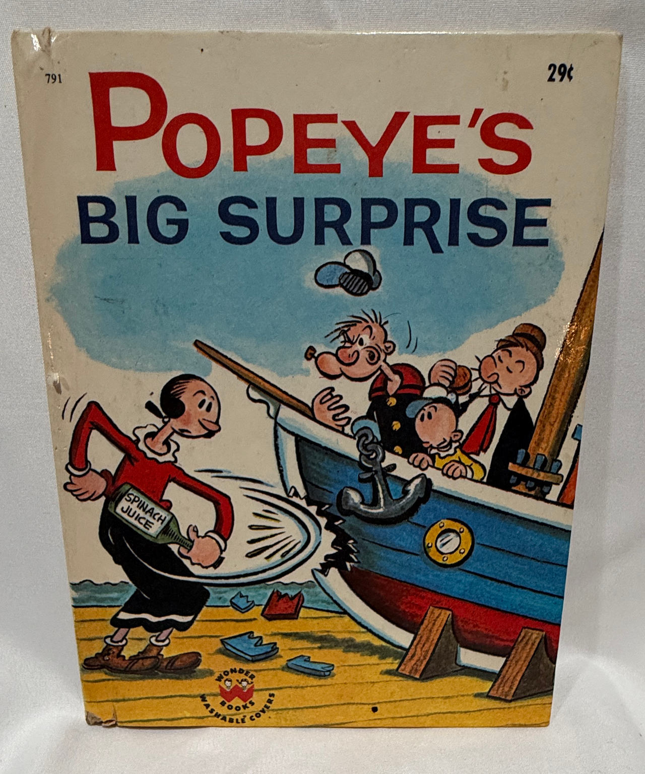 Popeye's Big Surprise Wonder Book 1962 Vintage