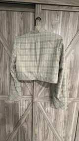 NA-KD Checkered Cropped Zip Blazer size 38 Women’s NWT - Image 5