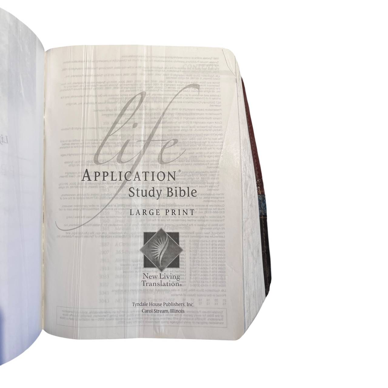 KJV Life Application Study Bible 2nd Edition Large Print Red Letter LeatherLike 