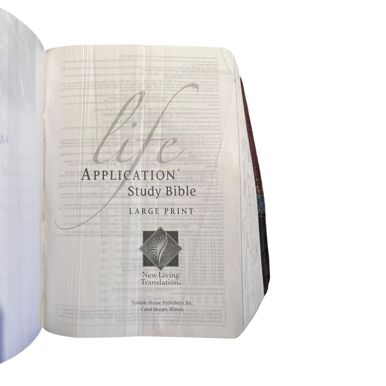 KJV Life Application Study Bible 2nd Edition Large Print Red Letter LeatherLike 