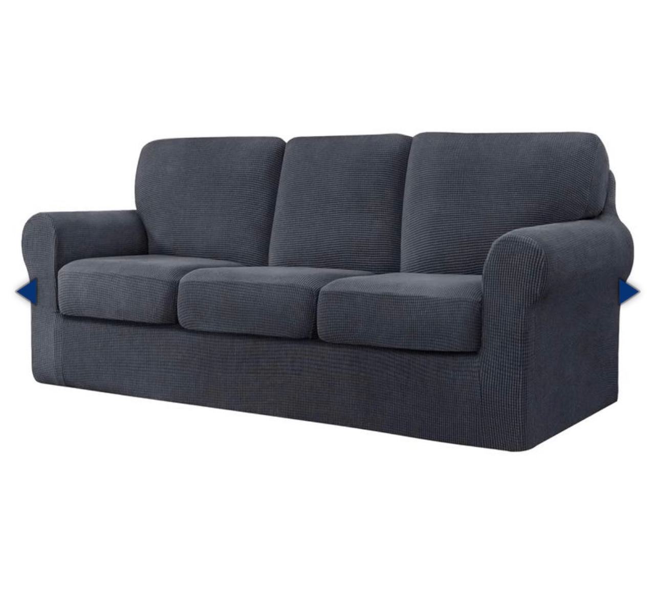 Easy-Going Stretch Sofa Slipcover 4-Piece Set