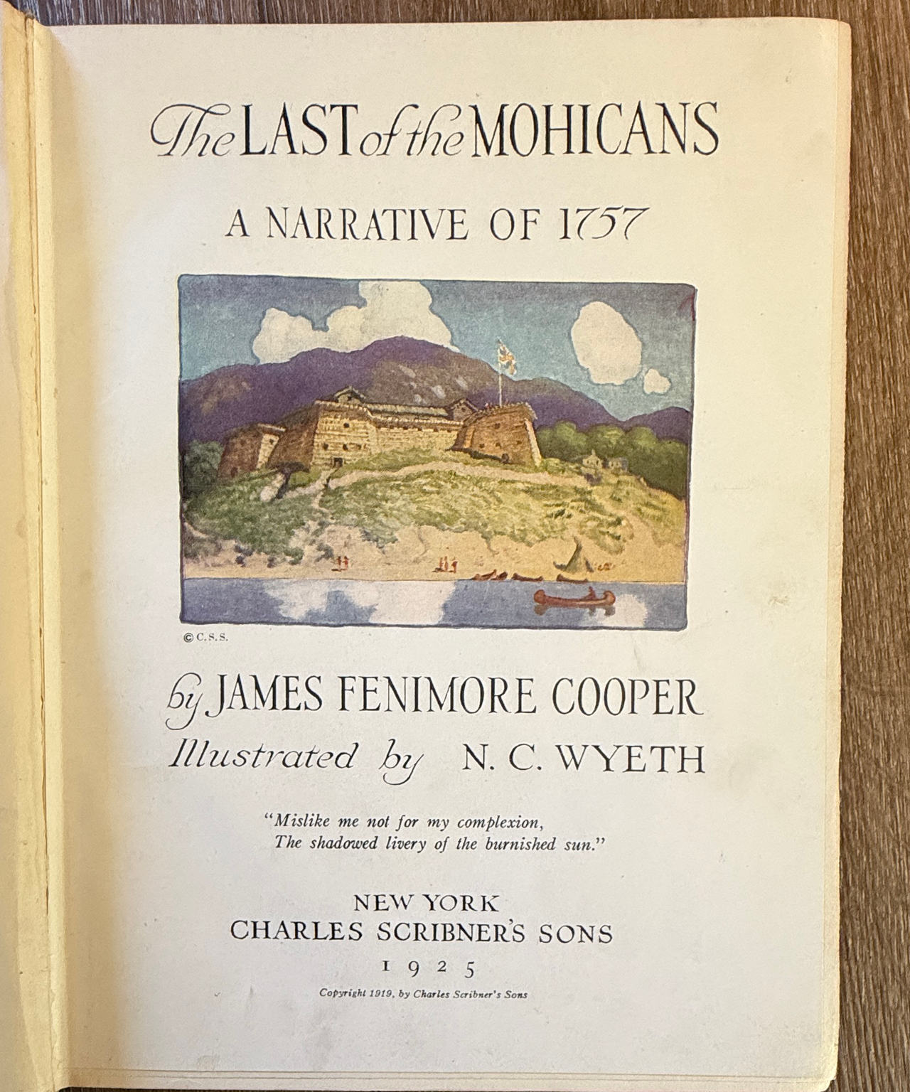 The Last of the Mohicans by James Fenimore Cooper, Illustrated by N.C. Wyeth (1925)
