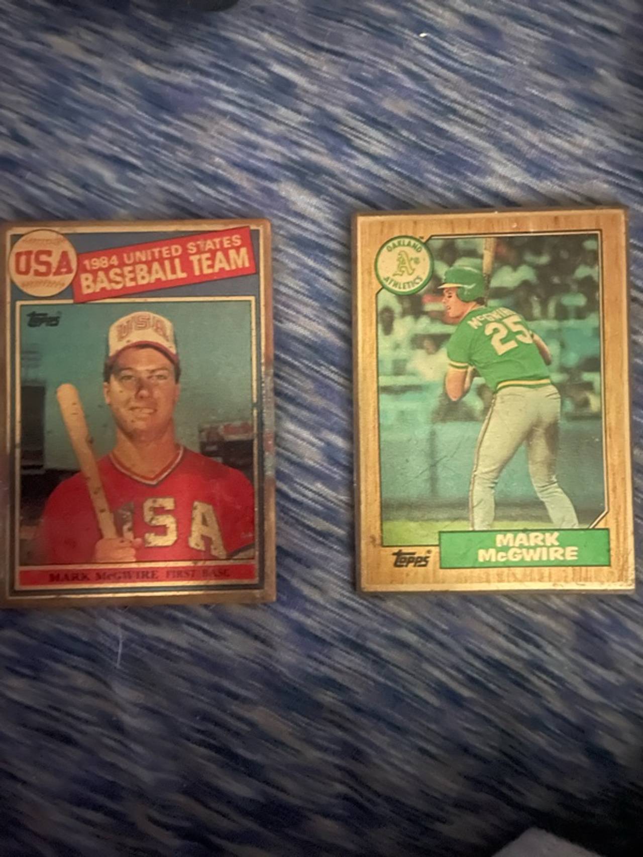 Topps Mark McGwire metal 1987 Rookie Card #366