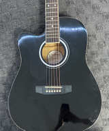 Ashthorpe Left-Handed Full-Size Cutaway Acoustic Guitar - Image 1