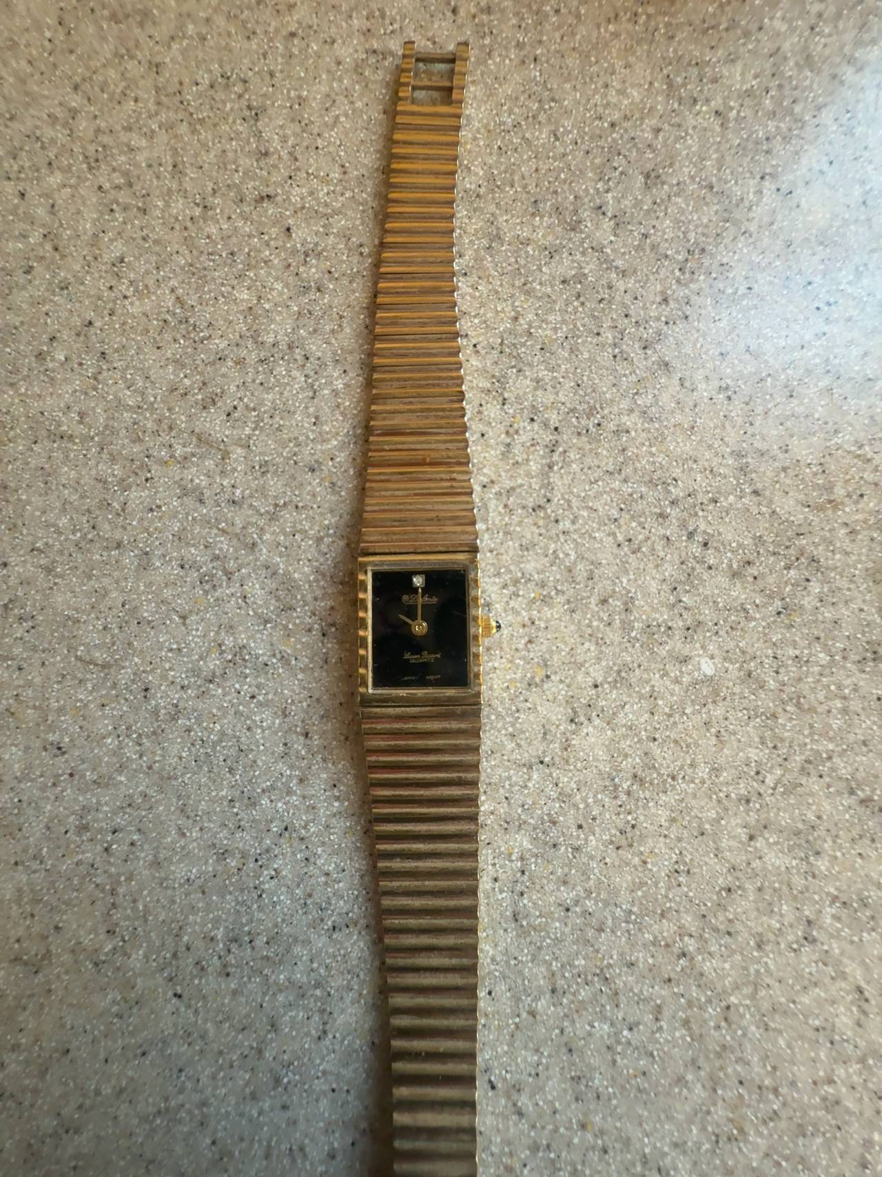 Bulova Caravelle Ladies Gold Tone Square Tank Watch