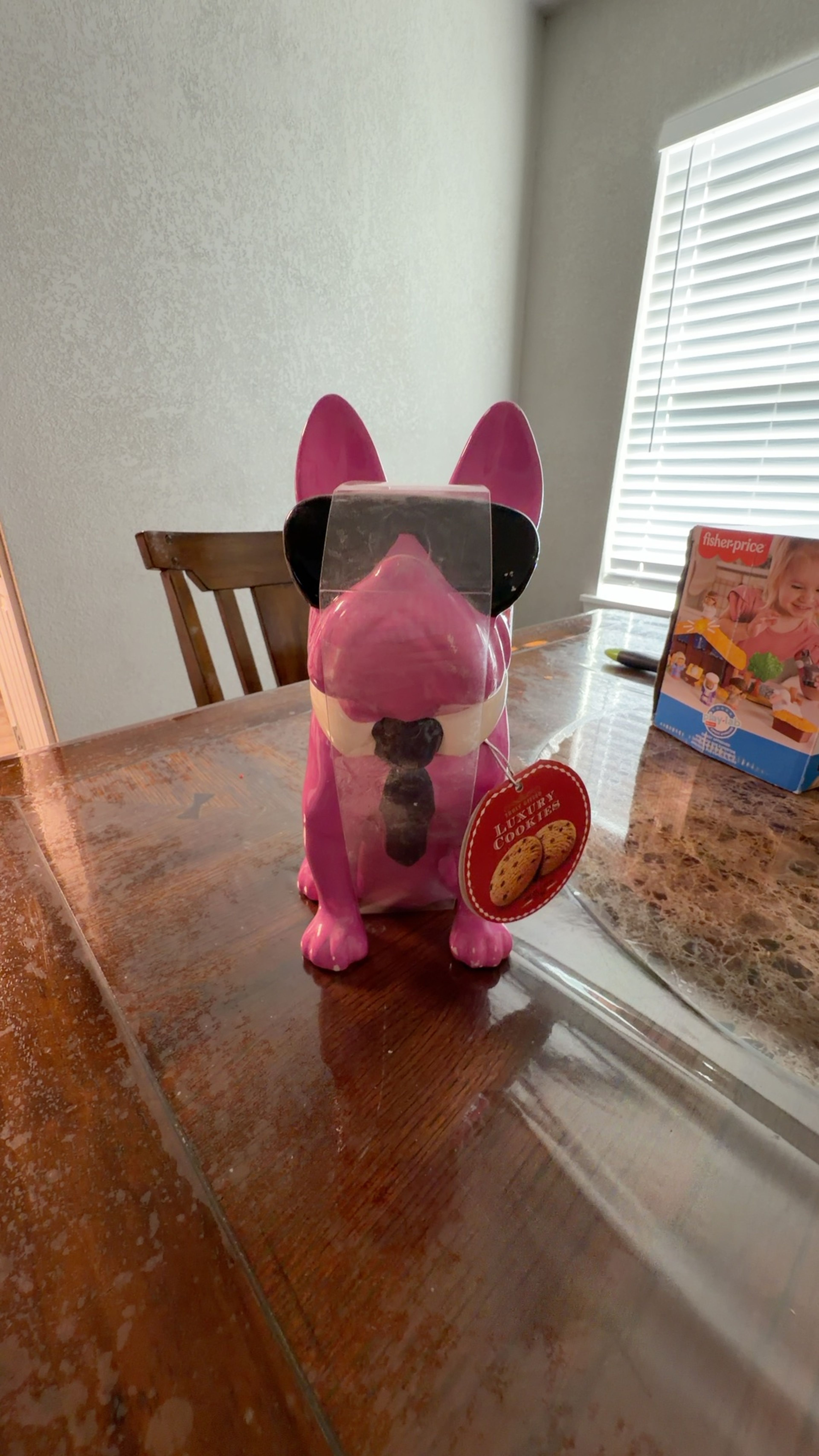 Pink French Bulldog Cookie Jar