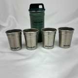 Stanley Shot Glasses Stainless Steel Packable Nested Set Hammerton Green - Image 1