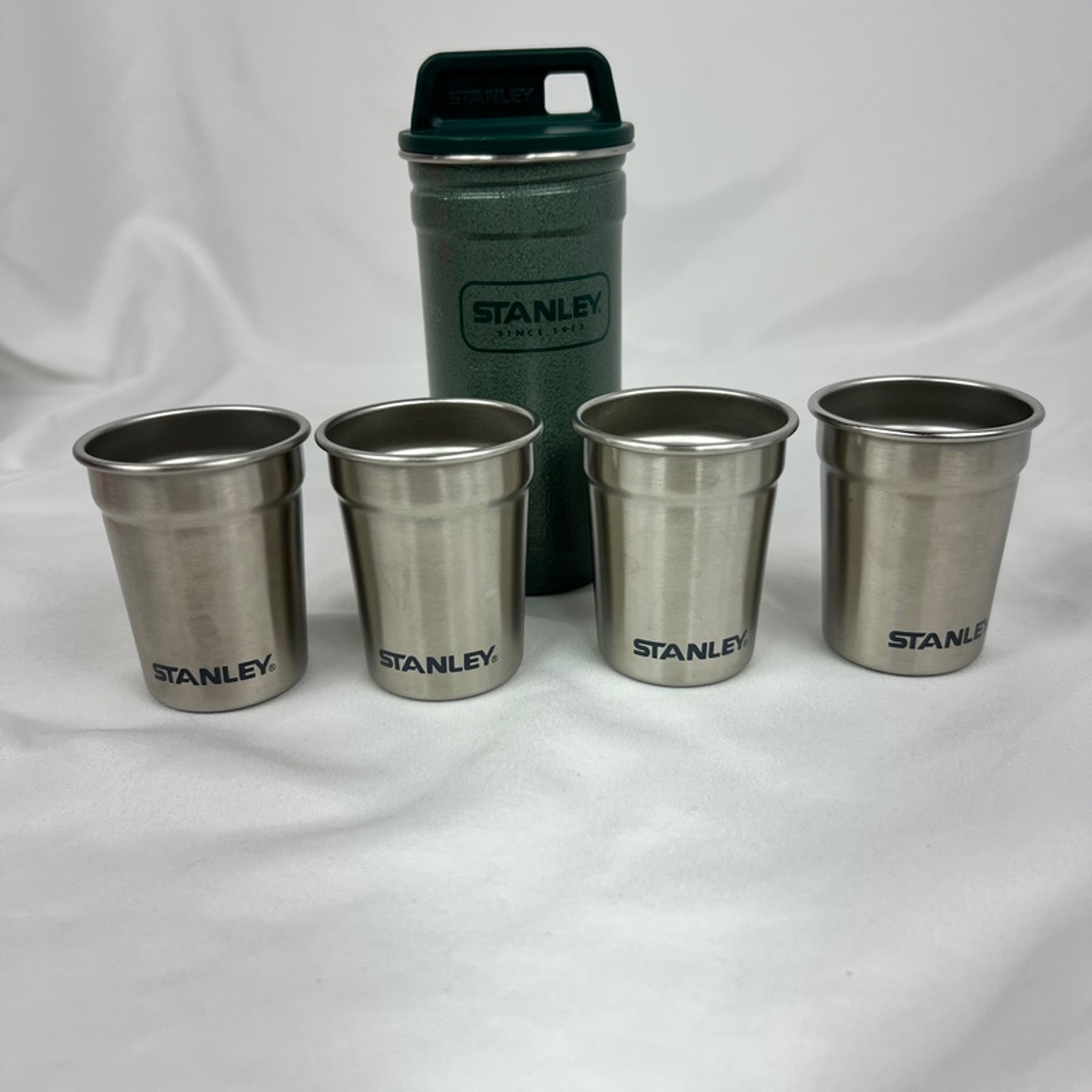 Stanley Shot Glasses Stainless Steel Packable Nested Set Hammerton Green