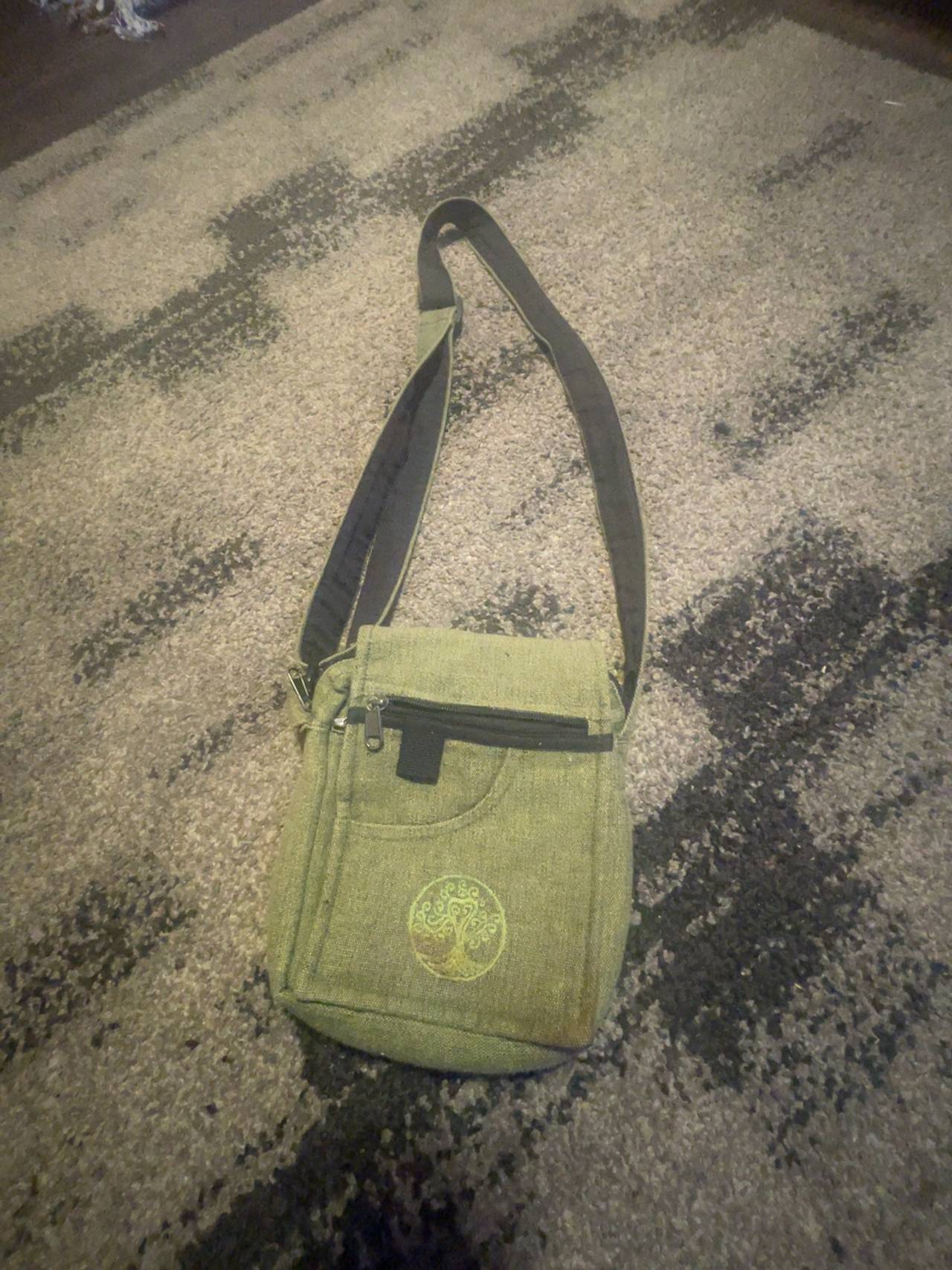 Black Yak Motif Bag Green