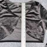 Three Pink hearts  Brand Black Velvet Bolero Shrug - Image 5