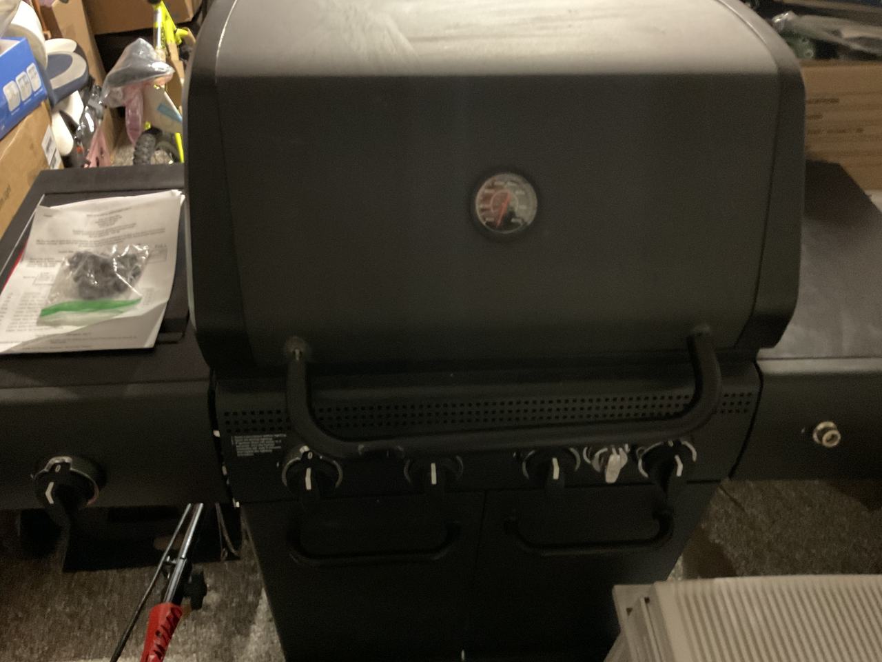 Nexgrill 4-Burner Propane Gas Grill with Side Burner