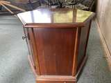 Hexagonal Wooden Side Table - Image 3