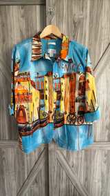 CJ Banks Venice Italy Print Jacket Size XL - Image 1