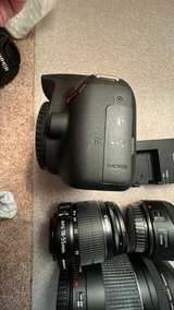 Canon EOS Rebel T7 DSLR Camera with 18-55mm, 75-300mm, and 50mm Lenses with bag - Image 4