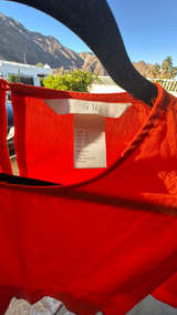 H&M Bright Red Women's Waisted T-Shirt - Image 3