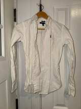 Ralph Lauren Polo Button-Down Shirt White Slim Fit Size 0 - Image 1