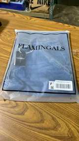 Flamingals Wide Leg Jeans for Women Mid Waist Baggy Stitch Decor Denim Washed XL - Image 3