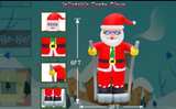 6ft Christmas Inflatable Skiing Santa Claus with Goggles - Image 2