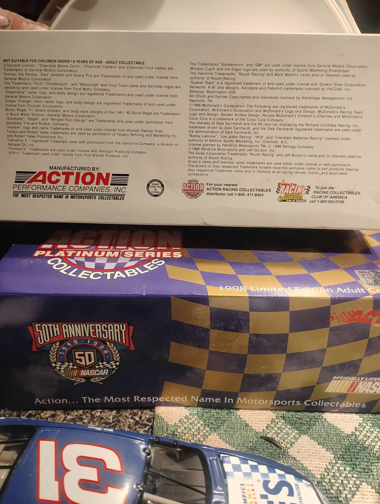 Action 1998 Mike Skinner #31 Lowe's Chevrolet Monte Carlo 1:24 Diecast